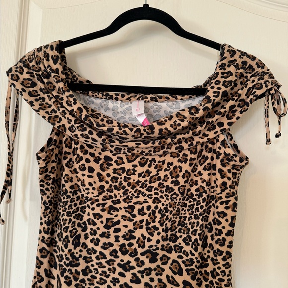 No boundaries, Cheetah Print, Off the Shoulder, Dress - Picture 2 of 6